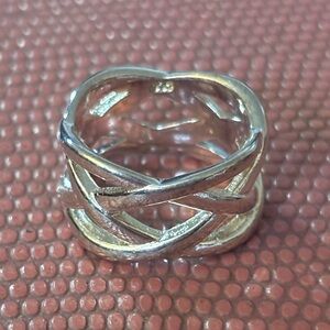 Silver Interwoven Ring